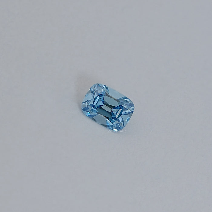 3.00 Carat Fancy Vivid Blue Old Mine Cushion Lab Diamond