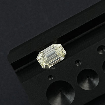 Old Mine Emerald Cut Lab Grown Diamond Loose