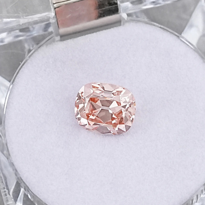 Old Mine Pink Cushion Cut Lab Grown Diamond - 5.25 Carat