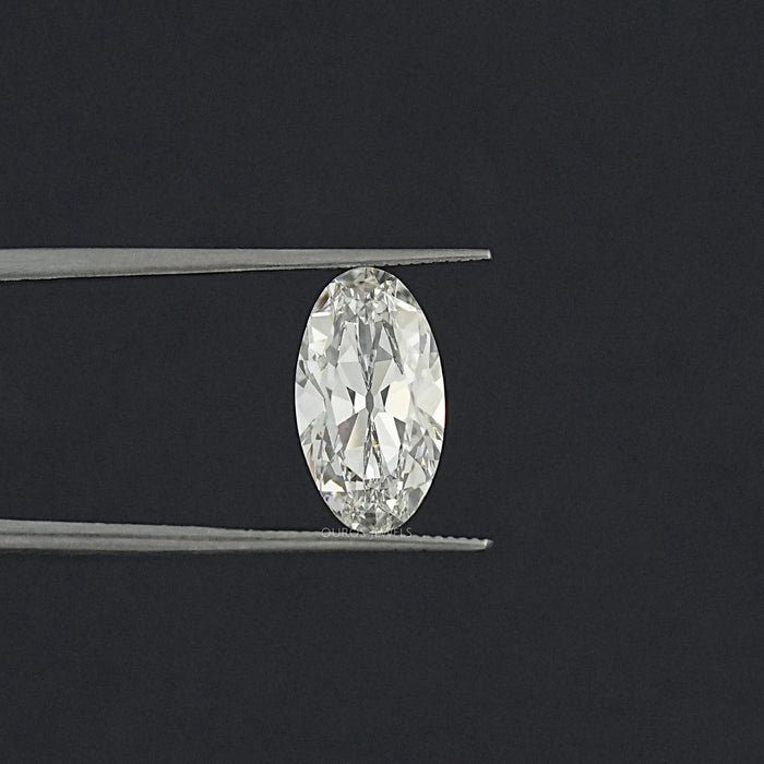 3.43 CT Old Mine Moval Cut Lab Grown Diamond