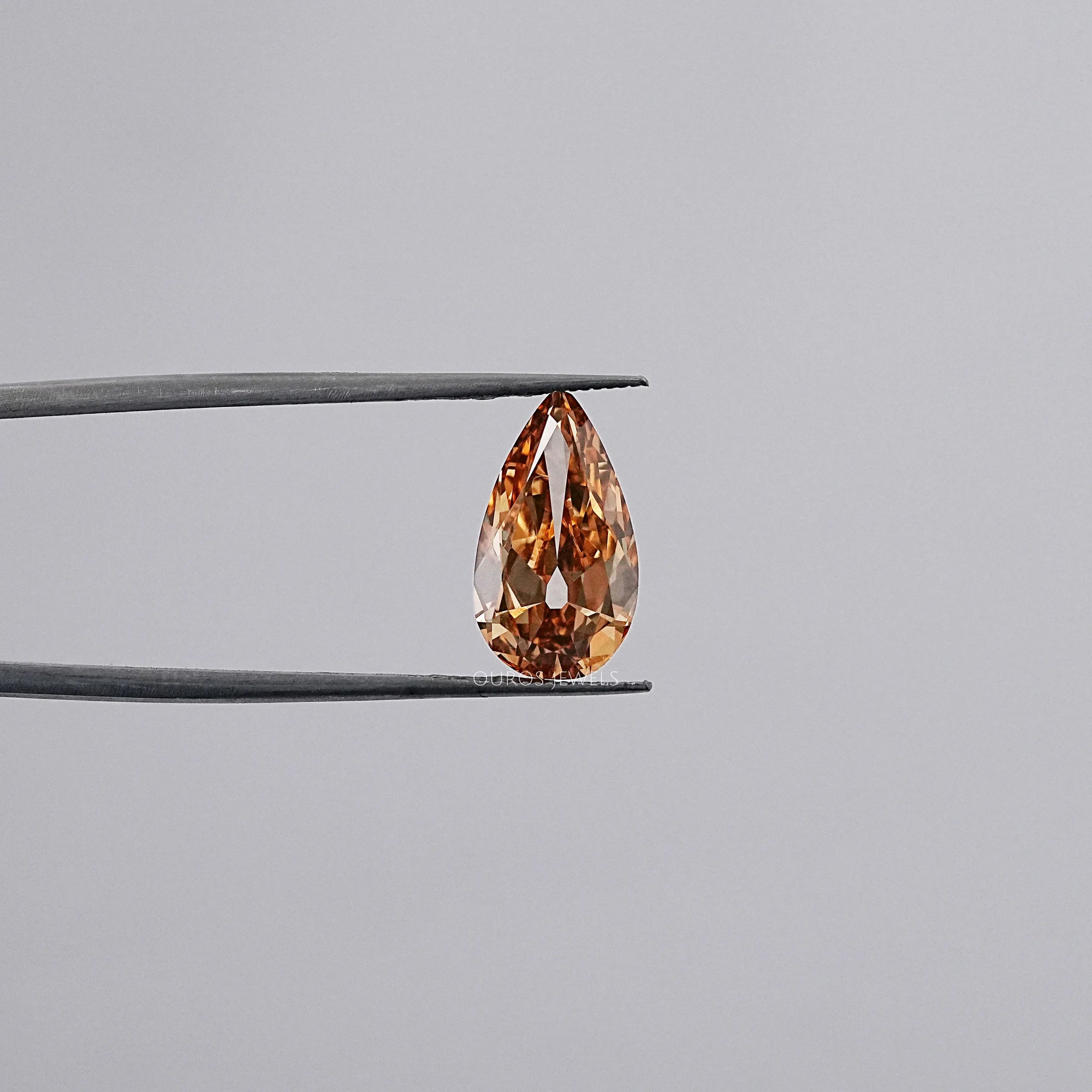 Champagne Old Mine Pear Cut Diamond Loose Loose