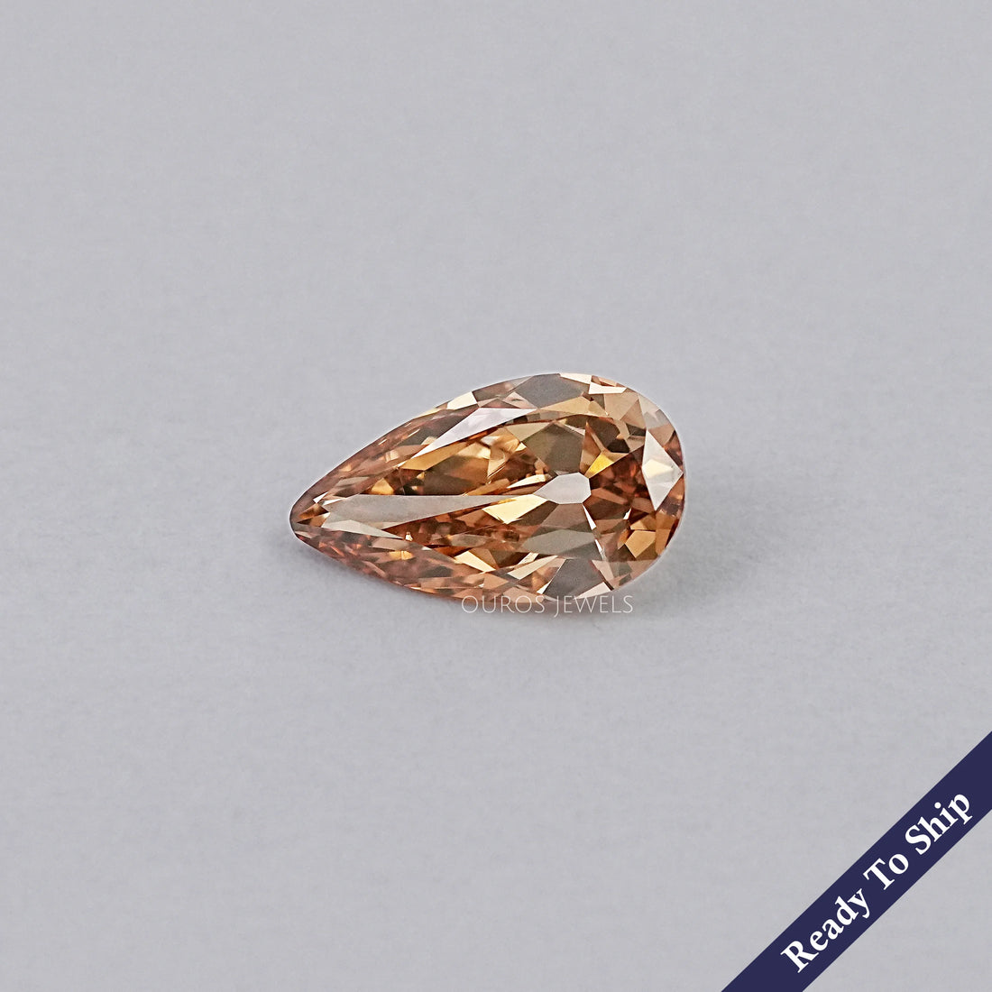 Champagne Old Mine Pear Cut Diamond Loose Loose