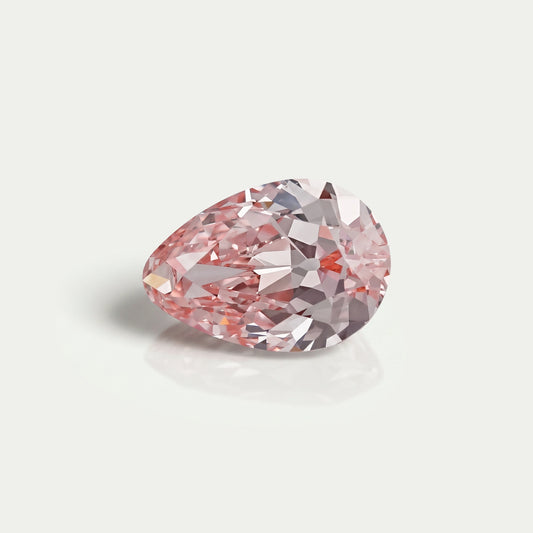 Fancy Vivid Pink Old Mine Pear Lab Grown Diamond