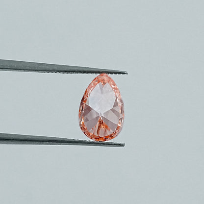 Light Pink Old Mine Pear Lab Grown Diamond Loose