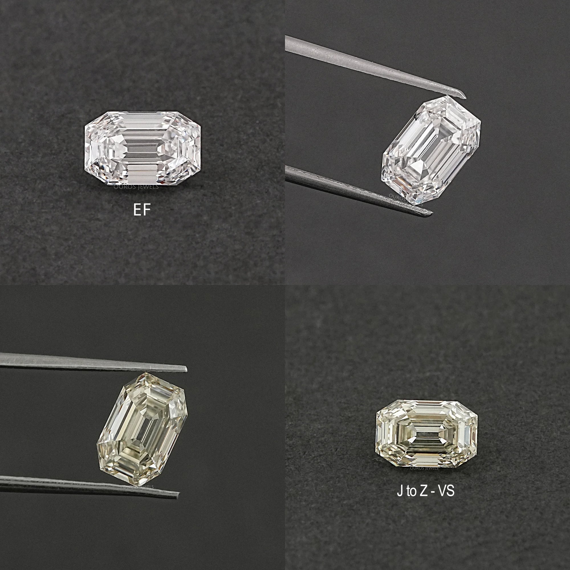 Old Cut Emerald Shape Lab Grown Diamond Loose