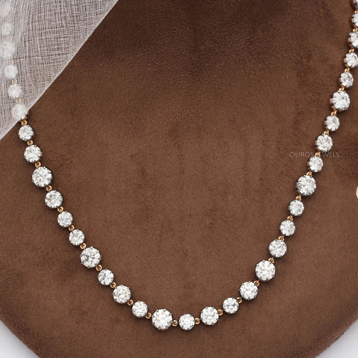 OEC round diamond necklace 