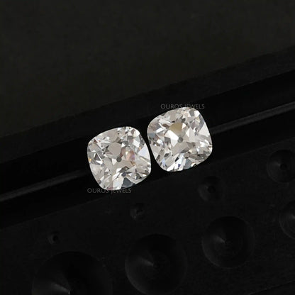 Old Mine Cushion Cut Lab Grown Diamond For Pair Loose