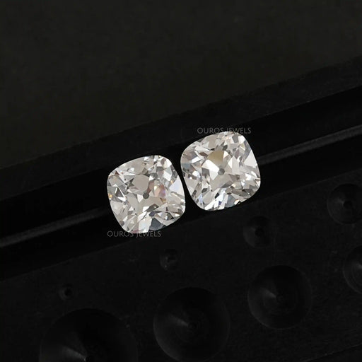 Old Mine Cushion Cut  Lab Grown Diamond For Pair