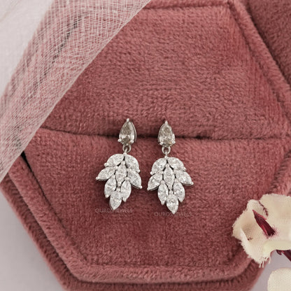 Olive Pear And Marquise Cut Drop Dangle Earring