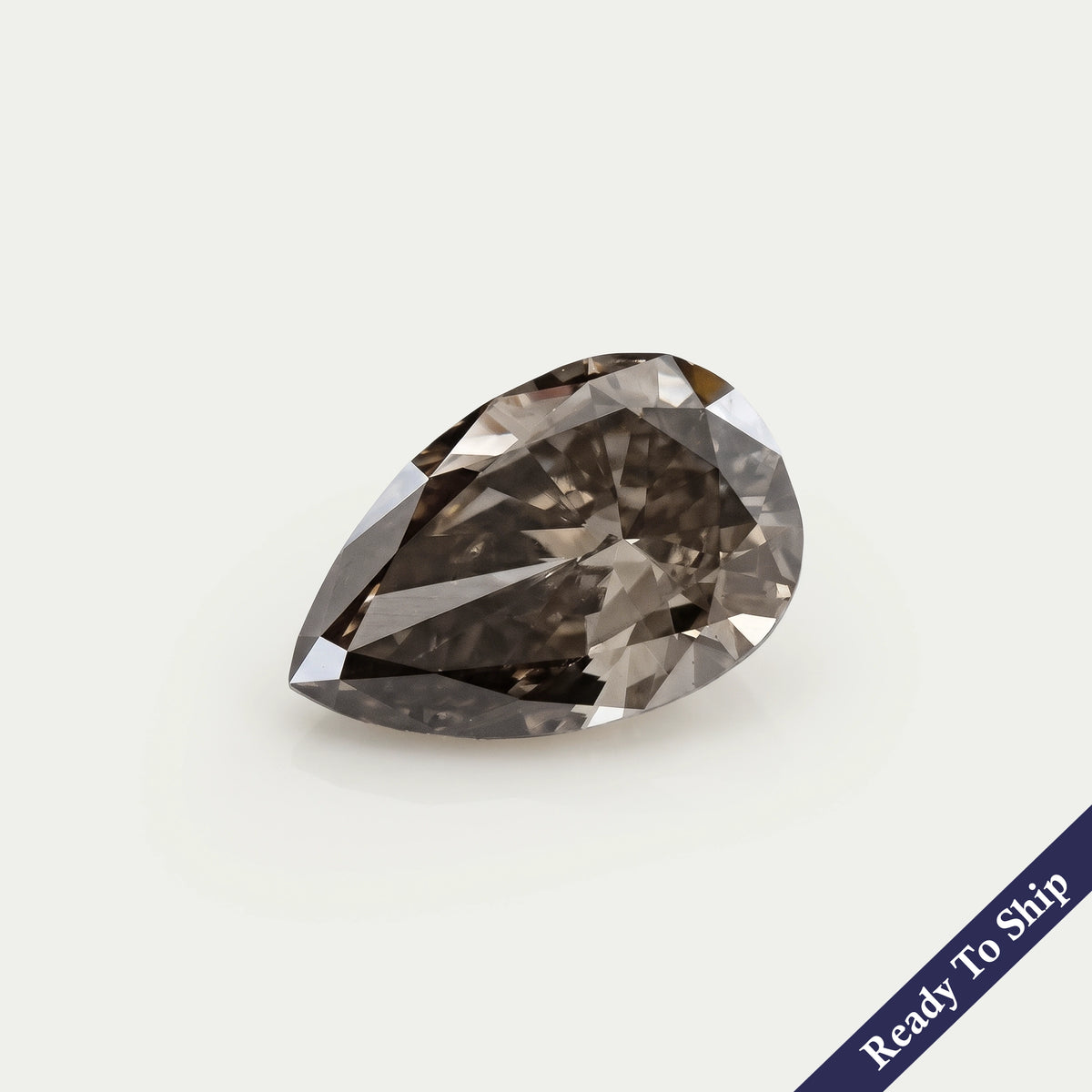 Diamant de laboratoire taille poire ancienne - Certifié