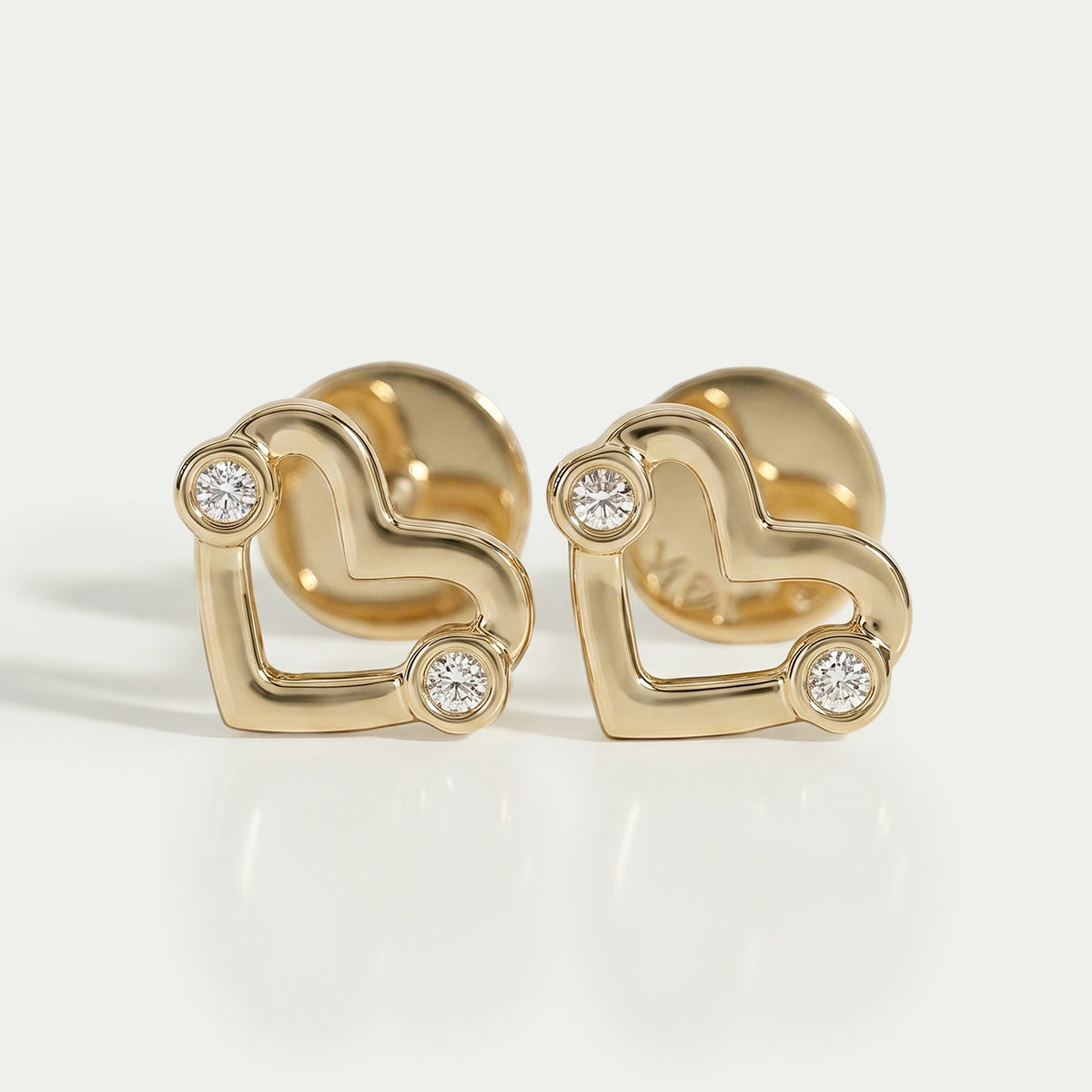 Open Heart Shape Stud Earrings Earring