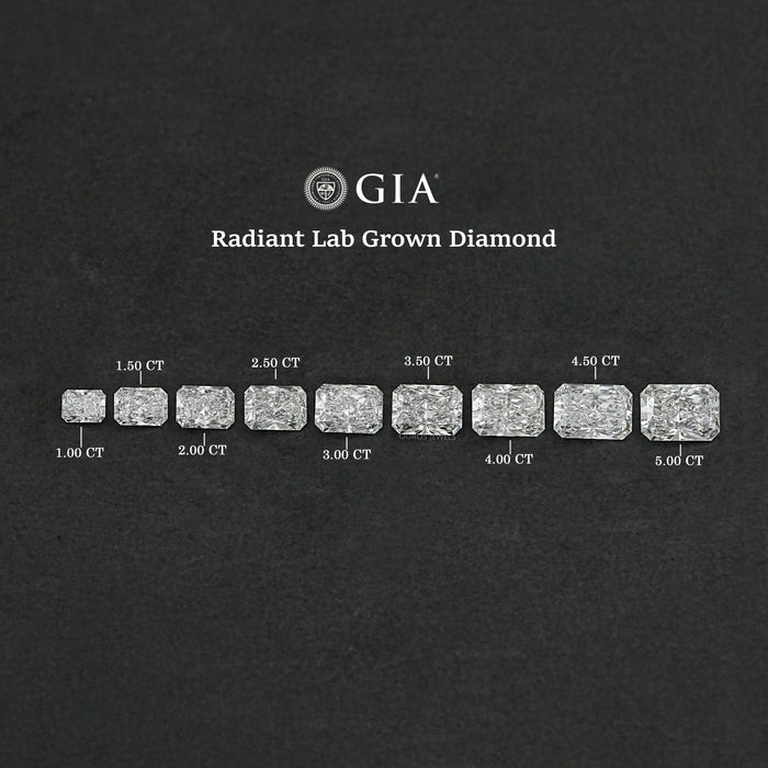 Diamant de laboratoire à taille radiante certifié IGI