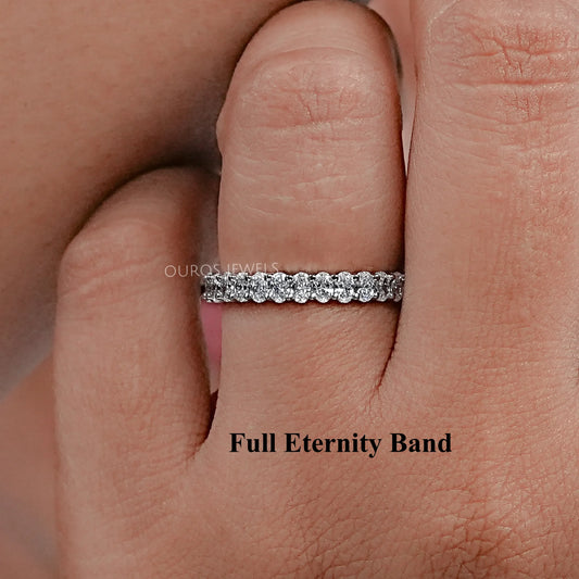 Oval Cut Lab Diamond Anniversary Band Ring