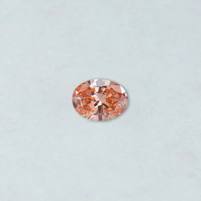 Diamant de laboratoire taille ovale rose vif de 0,82 carat