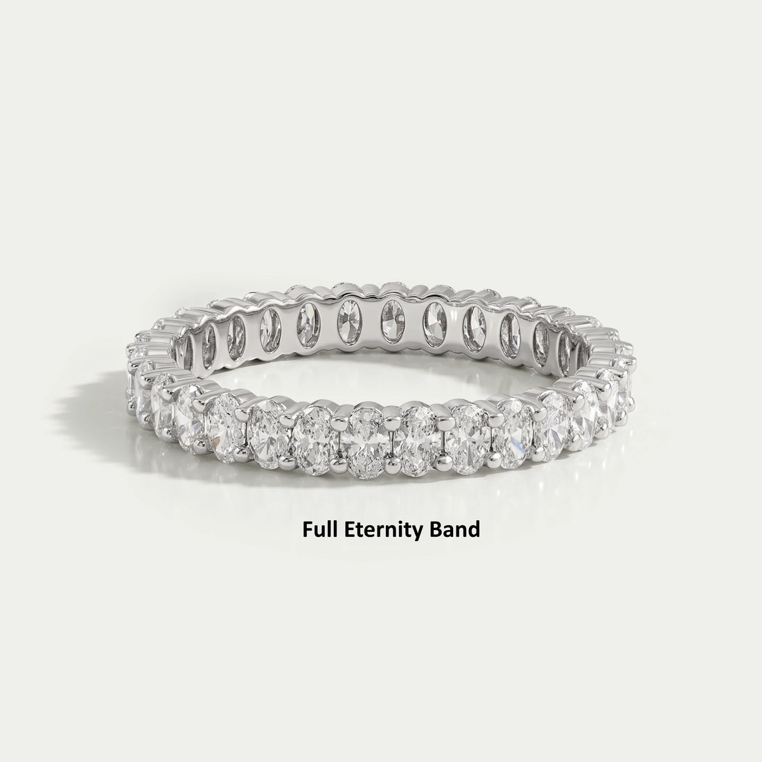 Oval Cut Lab Diamond Anniversary Band Ring