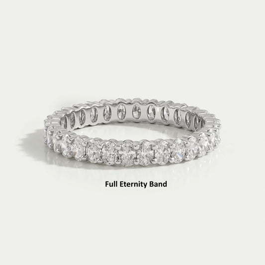 Oval Cut Lab Diamond Anniversary Band Ring