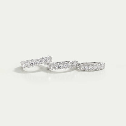 Oval Cut Lab Grown Diamond Seven Stone Anniversary Ring Rings