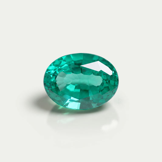 Oval Shape Colombian Green Gemstone
