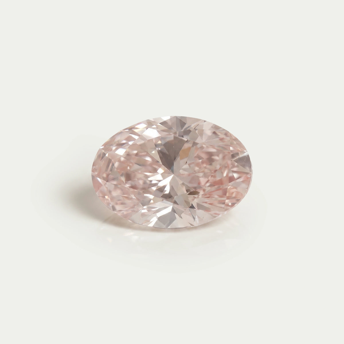 Oval Shape Fancy Intense Pink Lab Grown Diamond