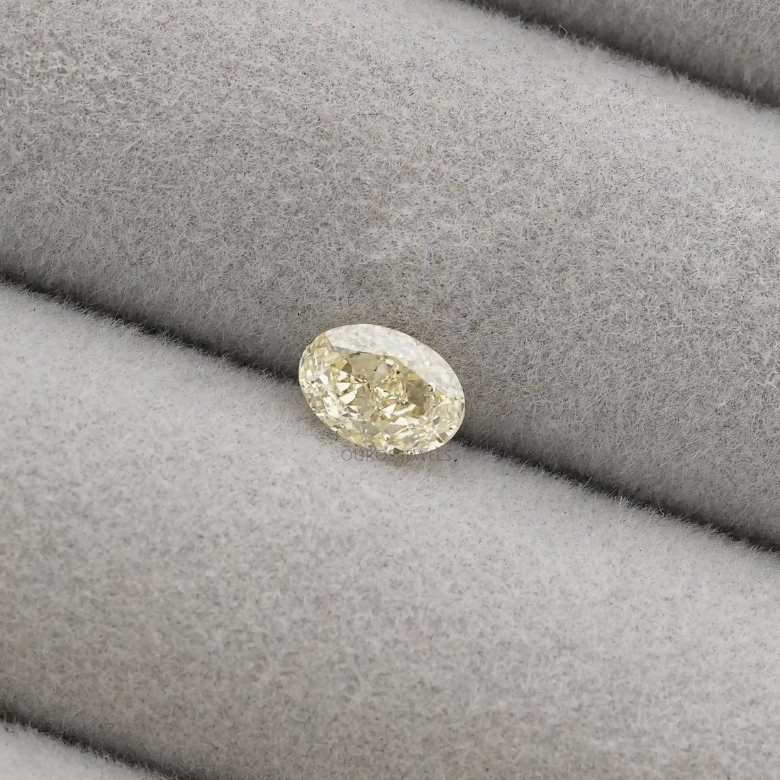 Fancy Yellow Oval Cut Lab Grown Diamond