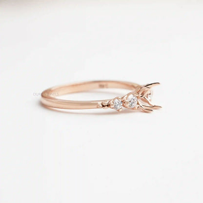 Oval Semi Mount Prong Setting Engagement Ring