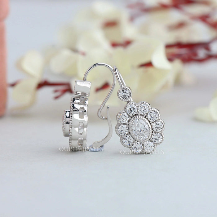 Oval Shape Drop And Dangle Earrings