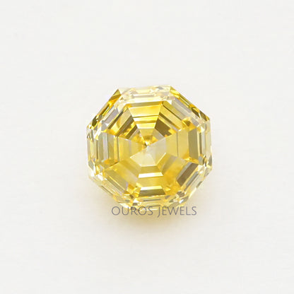 1.25 Carat Yellow Octagon Cut Lab Grown Diamond
