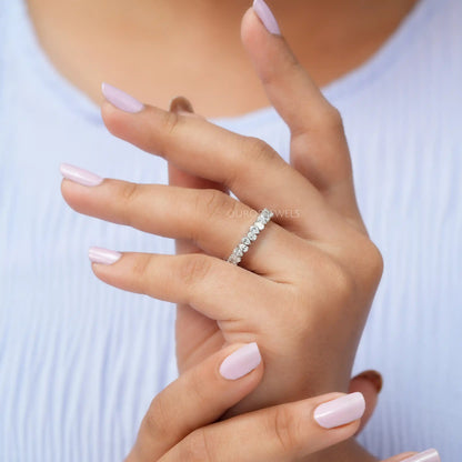 Pear Cut Full Eternity Wedding Band