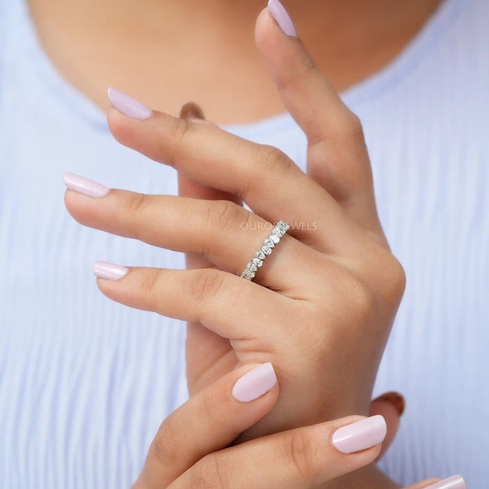 Alliance de mariage à taille poire