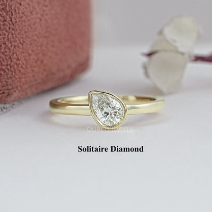 Bezel Set Lab Diamond Solitaire With Accent Ring Solitaire Ring Ring