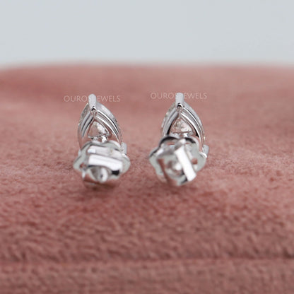 Olive Pear Diamond Stud Earrings Earring