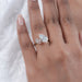 pear-cut lab-grown diamond dual toi et moi engagement ring in finger