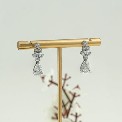 Pear Lab Grown Diamond Drop Earrings Earrings