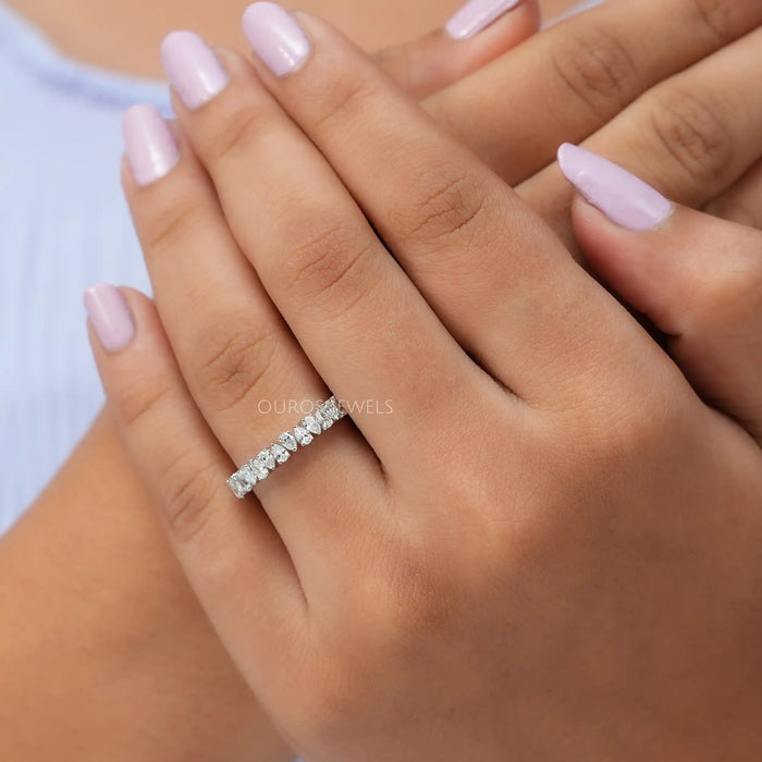 Alliance de mariage à taille poire