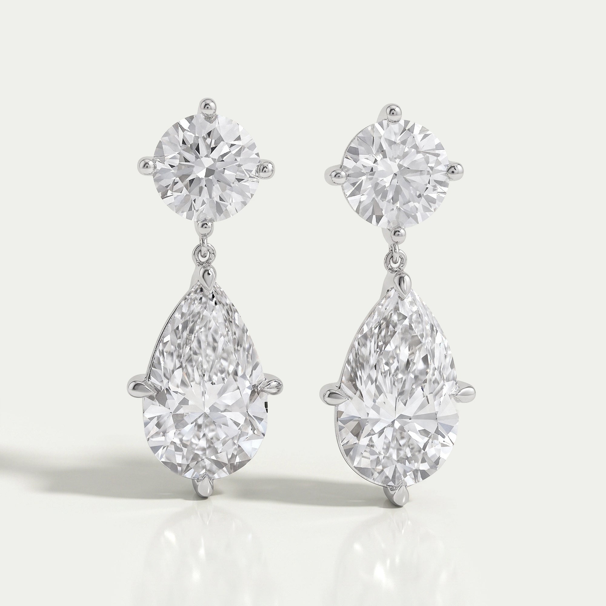 Multi Shape Diamond Drop & Dangle Gold Earrings Earrings