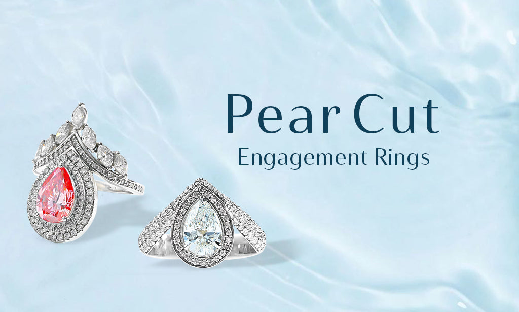 Our Pear Shaped Diamond Engagement Rings offer classic bands to lovely Toi-Et-Moi ring designs. 