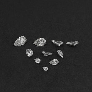 Diamant taillé en poire, cultivé en laboratoire et certifié IGI