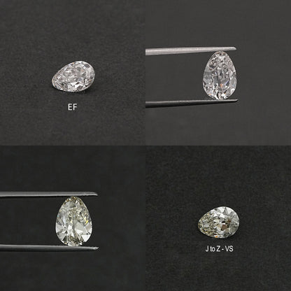 Old Mine Pear Cut Lab Grown Diamond Loose