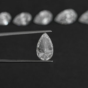 Diamant taillé en poire, cultivé en laboratoire et certifié IGI