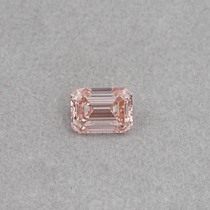 Diamant de laboratoire taille émeraude rose - 10,08 ct certifié