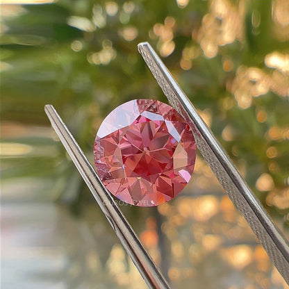 2.50 Carat Pink Old European Round Cut Lab Diamond