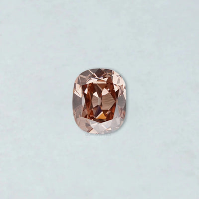 Fancy Pinkish Brown Cushion Cut Lab Diamond