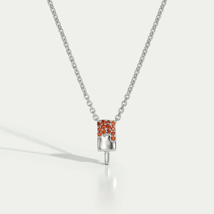 Red Ruby Popsicle Pendant For Kids