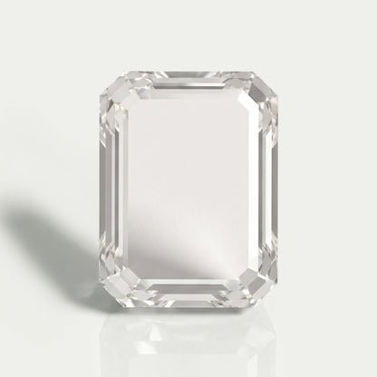 Portrait de diamant de laboratoire taille émeraude