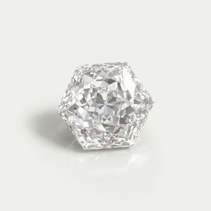 Portuguese Hexagon Cut Lab Diamond Loose Loose