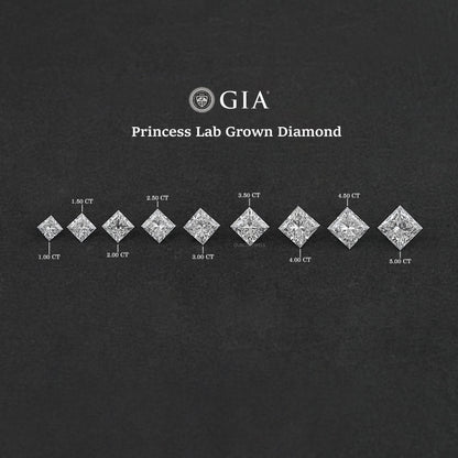Cerified Princess Cut Lab Grown Diamond