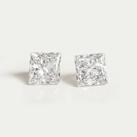 Princess Cut Lab Grown Diamond Pair