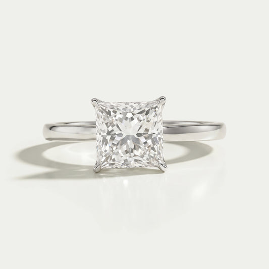 Princess Lab Grown Diamond Tulip Ring Ring