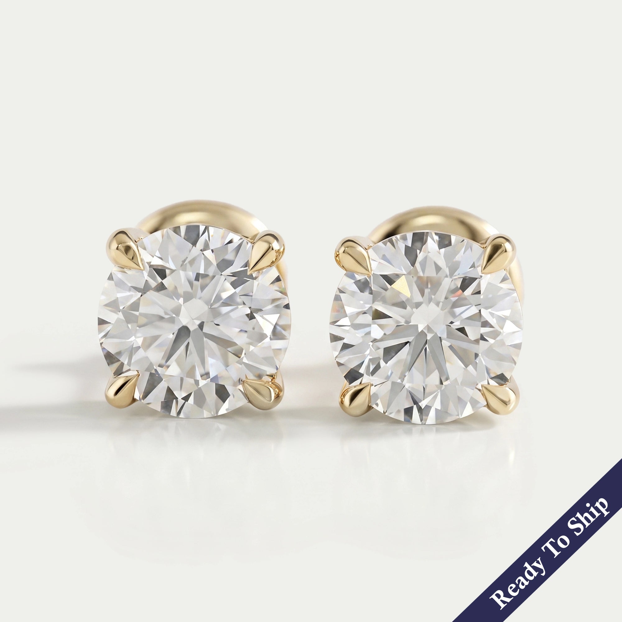 Round Brilliant Diamond Stud Earrings Earring