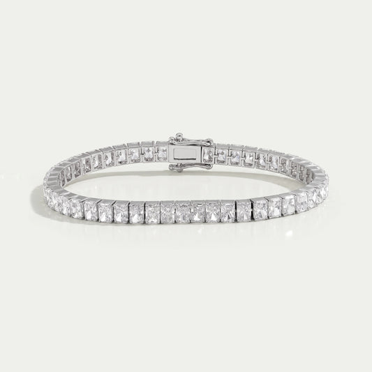Radiant Cut Lab Grown Diamond Tennis Bracelet